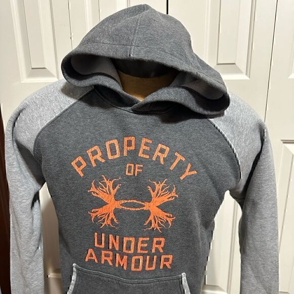 Under Armour Mens Medium Gray Hoodie - Picture 1 of 5